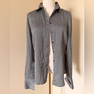 Brooks Brothers Black and White Houndstooth Shirt